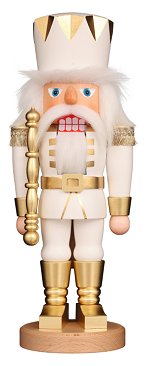 White / Gold King<br>2023 Ulbricht Nutcracker